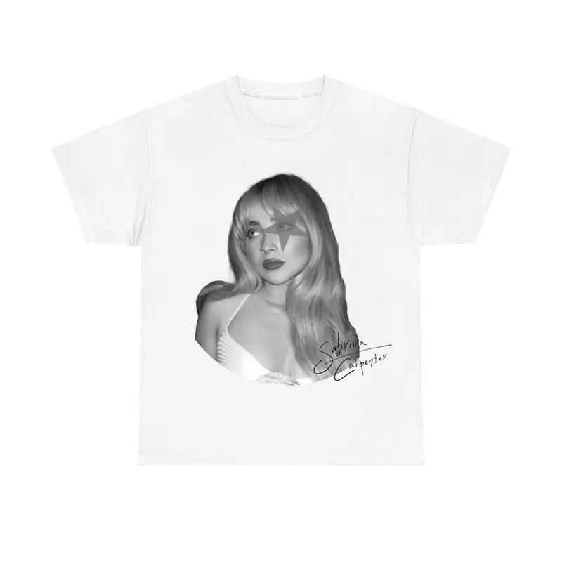 Black White Sabrinaaa Star Tee, Summer Tour 2025 Shirt Hoodie, Sweatshirt | DripVista.com