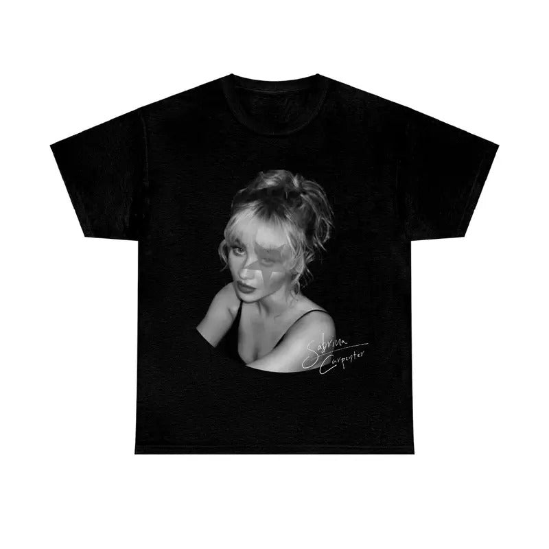 Black White Sabrinaaaa Fan Black T-Shirt, Music Princess Tour 2025 Tee Hoodie, Sweatshirt | DripVista.com