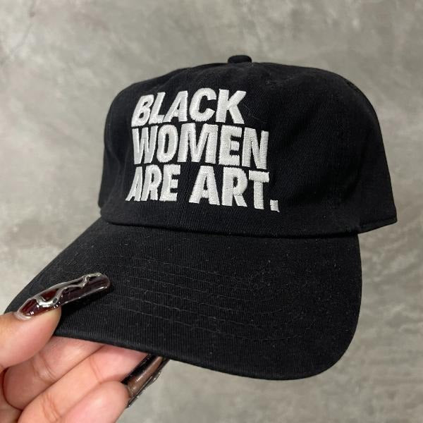Black Women Are Art Dad Hat - Soft Cotton Casual Style T-Shirts, Hoodie, Sweatshirt | DripVista.com