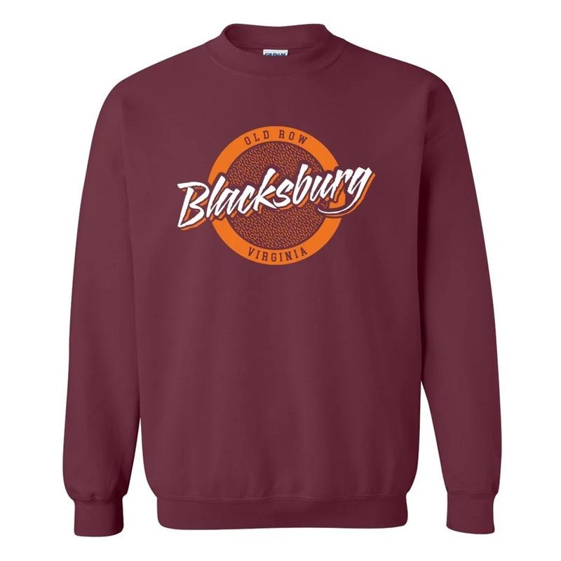 Blacksburg, Virginia Circle Crewneck Sweatshirt, Vintage Graphic Sweatshirt, Vintage Crewnecks Sweatshirt