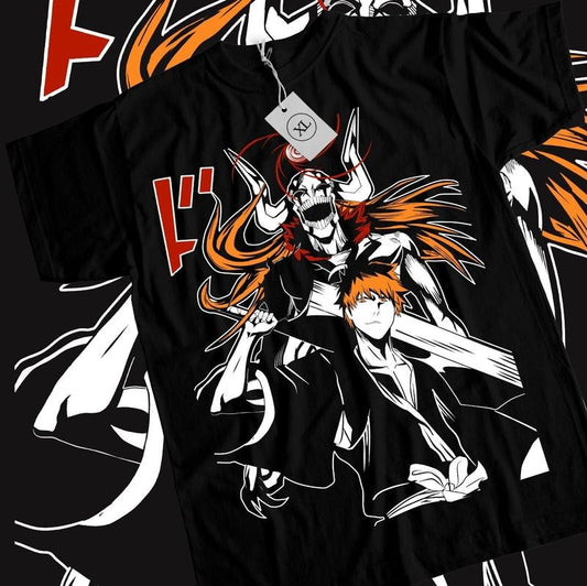 Bleach Ichigo Kurosaki T-Shirt S-4XL Manga Strip Horror Shonen Jump Shirt Tee Tshirt S-4XL
