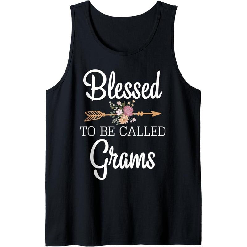 Blessed To Be Called Grams Tank Top T-Shirts, Hoodie, Sweatshirt | DripVista.com
