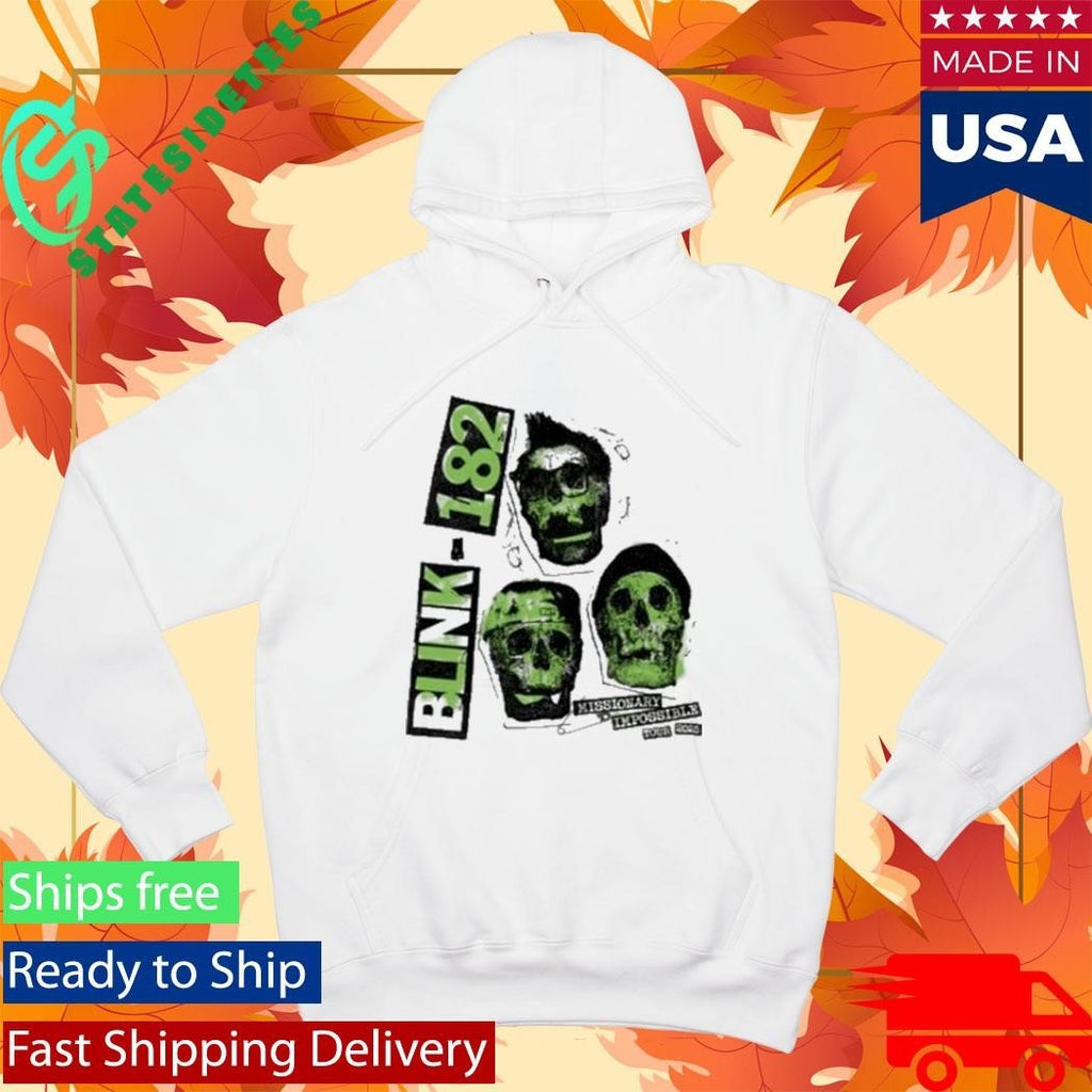 Blink 182 White Skull 2025 Tour Shirt