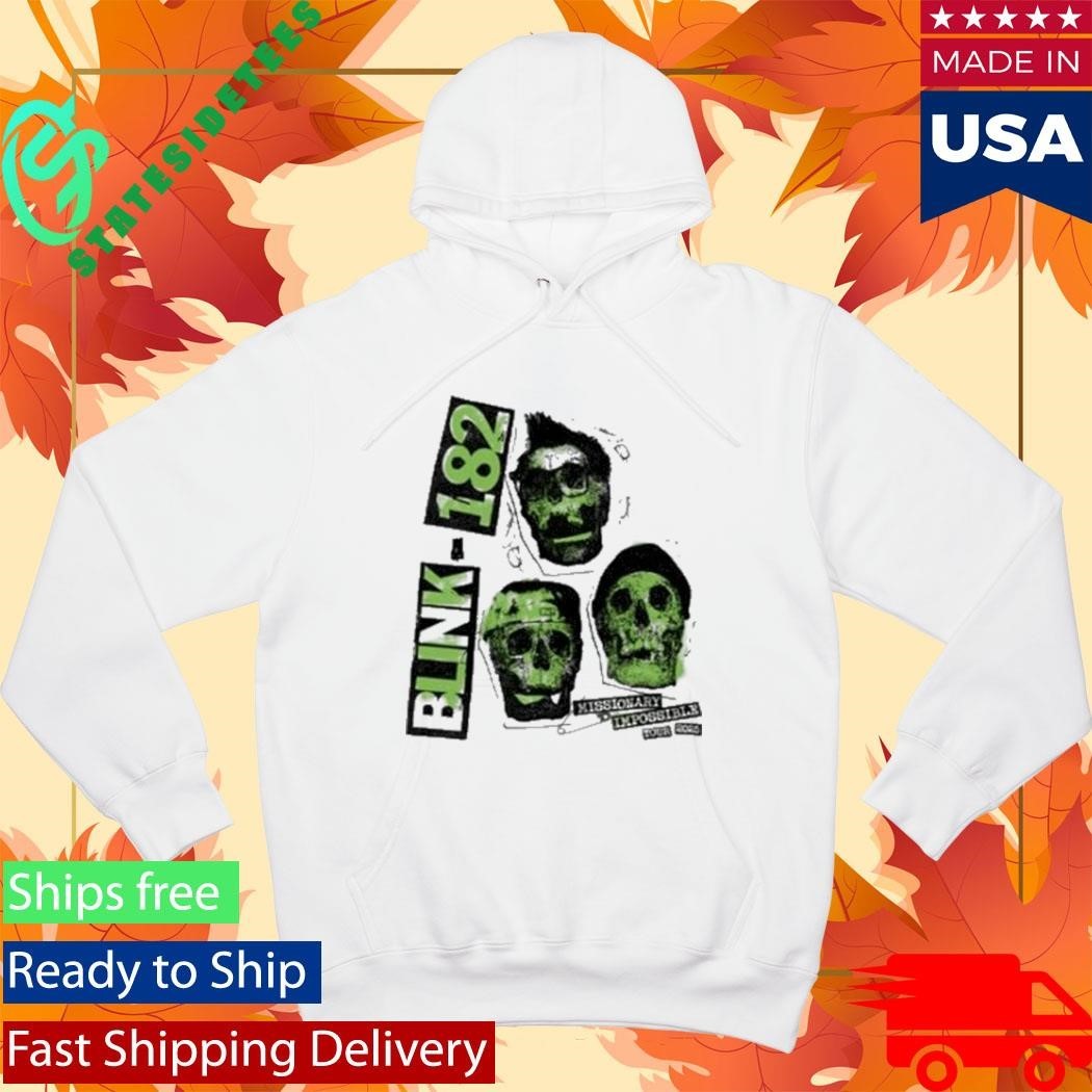 Blink 182 White Skull 2025 Tour Shirt
