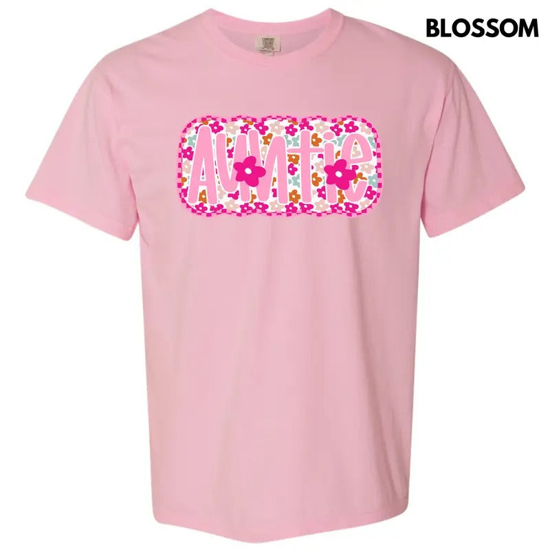 Bloom Auntie Comfort Colors T-Shirt 'NLB' Hoodie, Sweatshirt | DripVista.com