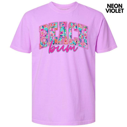 Blooming Beach Bum Comfort Colors T-Shirt 'NLB'