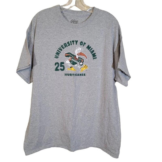 Blue 84 Men's University of Miami T-Shirt Crew Neck GrayUnisex T-shirt Sweatshirt Hoodie 21