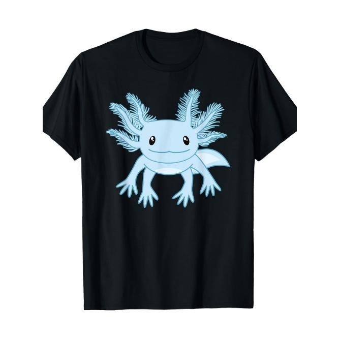 Blue Axolotl Funny Kawaii Axolotl Lover T-Shirt Made in USA Hoodie, Sweatshirt | DripVista.com