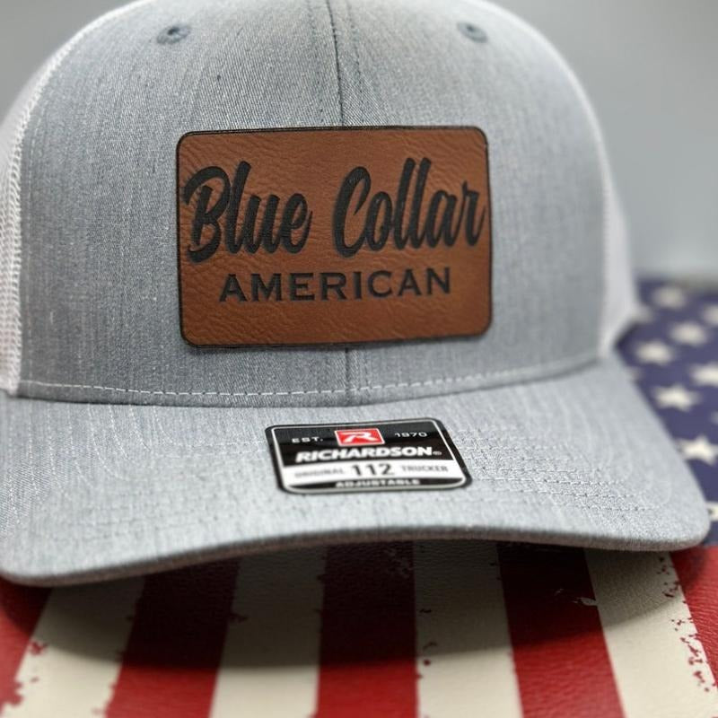 Blue Collar, leatherette patch hat, American, Blue Collar American T-Shirts, Hoodie, Sweatshirt | DripVista.com