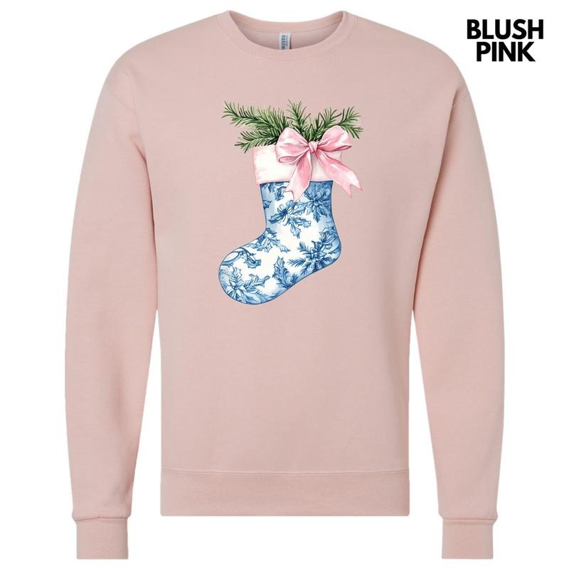 Blue Floral Stocking Sweatshirt 'NLB' T-Shirts, Hoodie | DripVista.com