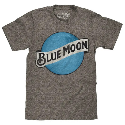 Blue Moon Color Logo T-Shirt - Gray