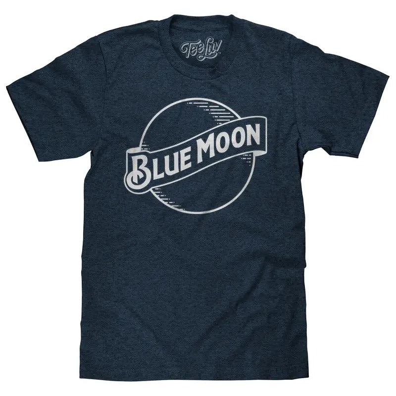 Blue Moon Logo T-Shirt - Navy