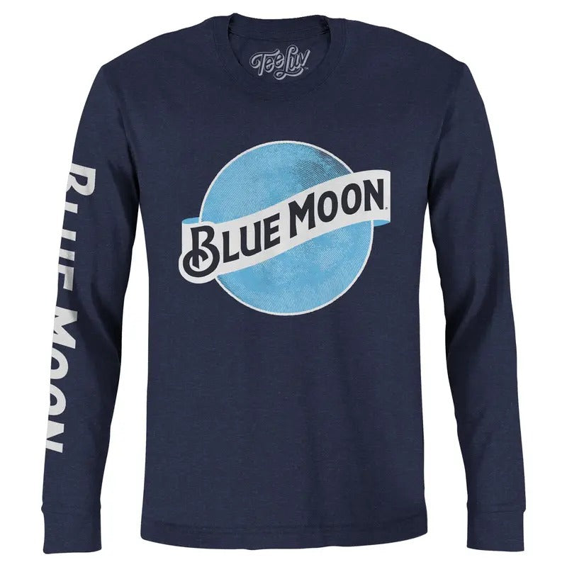 Blue Moon Long Sleeve T-Shirt - Navy
