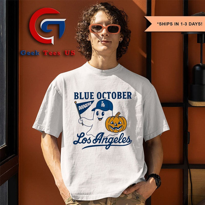 Blue October Ghost LA Dodgers World Series 2025 Halloween shirt