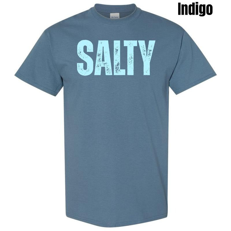 Blue Salty Gildan Short Sleeve T-Shirt 'NLB' Hoodie, Sweatshirt | DripVista.com
