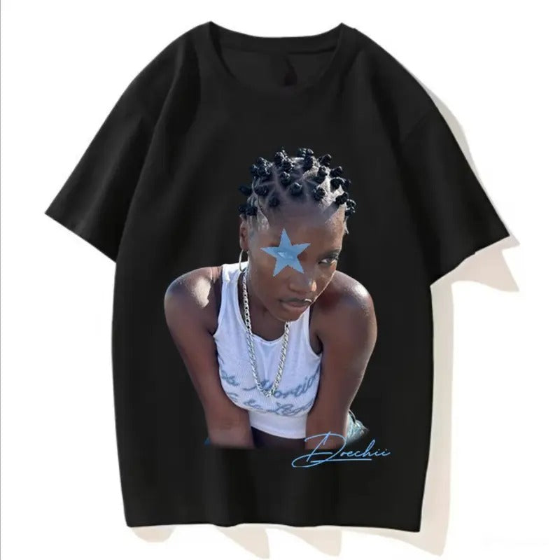 Blue Star Doechii Concert Black T-Shirt, Fans Gift Hoodie, Sweatshirt | DripVista.com