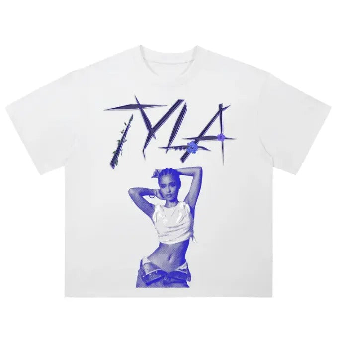 Blue Tyla T-Shirt, Tyla Music Gift, Gifts Fans Shirt Hoodie, Sweatshirt | DripVista.com