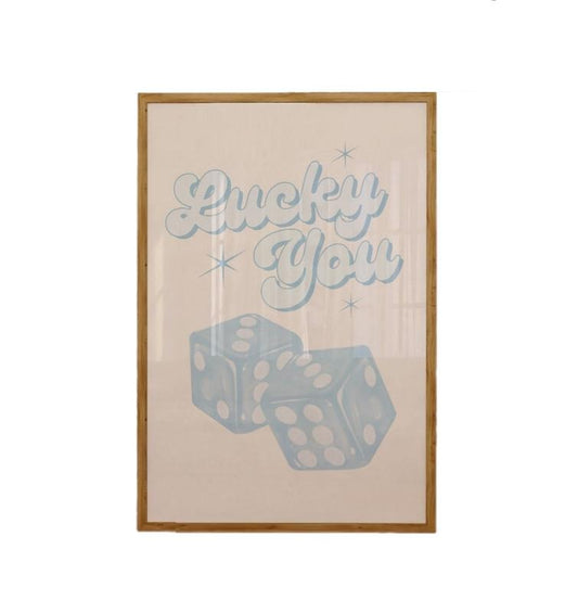 Blue Wall Art, Dice Wall Art, Preppy Room Decor, Blue Dorm Poster, Aesthetic, Lucky You Poster, Light Blue Wall Art, Poster Prints No Frame, Gifts For Her Wall Decor, Wall Decoration, Big Wall Decor, Gifts For Birthday Christmas Landscape Photo
