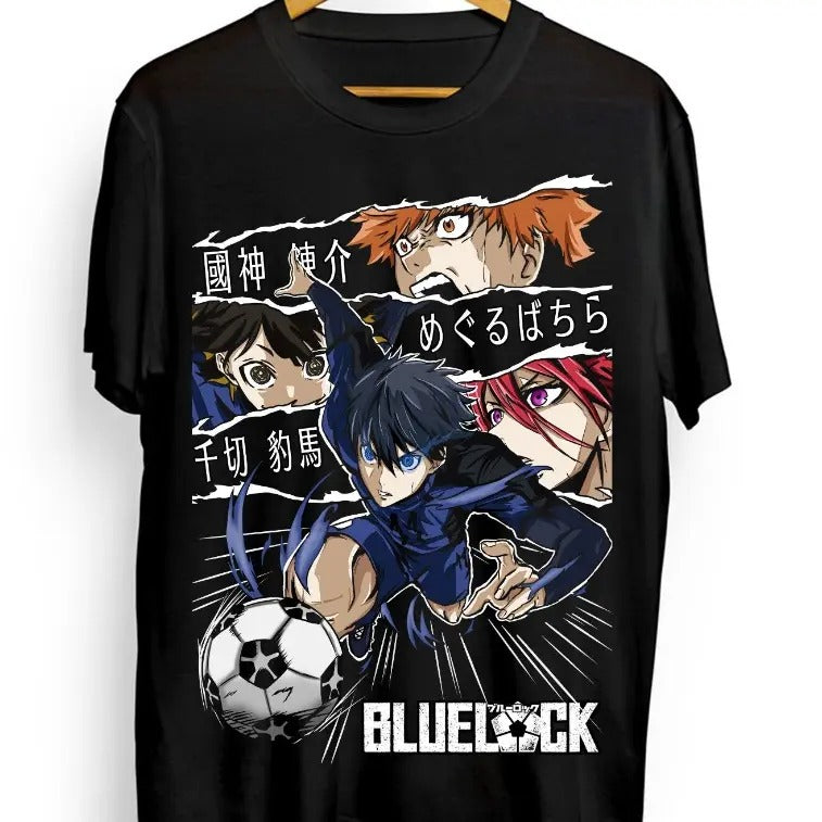 Blue lock T-shirt Kunigami Rin Itoshi Barou Shouei Meguru Bachira Shirt All Size
