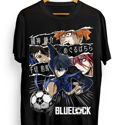 Blue lock T-shirt Kunigami Rin Itoshi Barou Shouei Meguru Bachira Shirt All Size