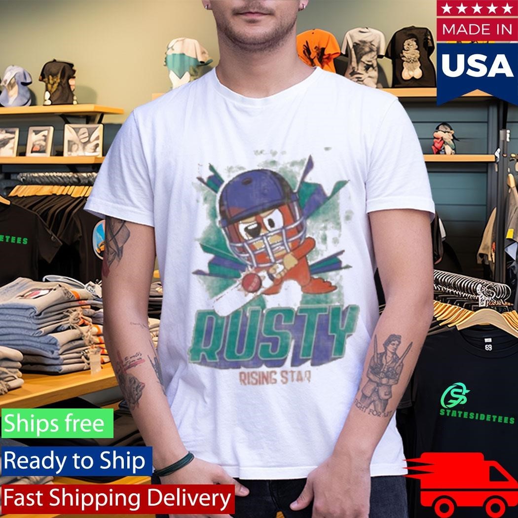 Bluey Adults Rusty Rising Star T-Shirt