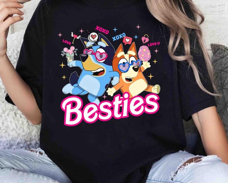 Bluey And Bingo Besties Shirt , Mumlife Bluey  sweater Hoodie, Sweatshirt | DripVista.com