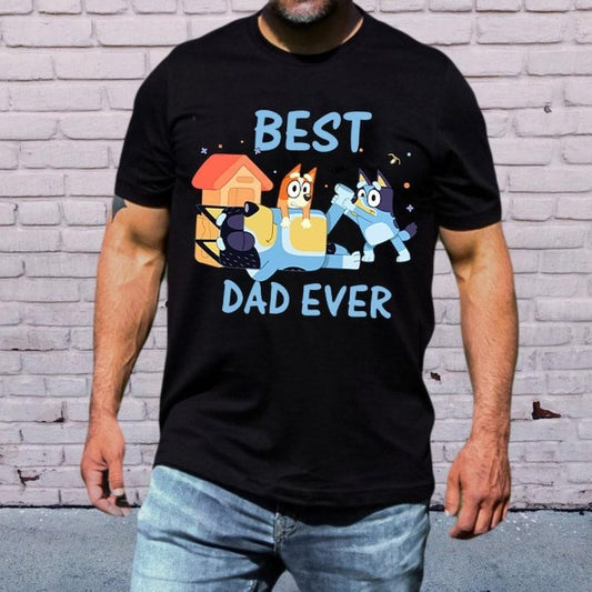 Bluey Bandit Best Dad Ever, Dad Birthday Gift, Bluey Tee, Bluey Bingo Family Shirt, Bluey Family Shirt, Cool Dad Club Shirt
