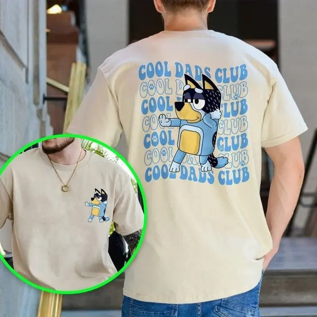Bluey Cool Dad Club Shirt, Bluey Family Shirt, Bluey Bandit Shirt, Dad Birthday Gift, Dad Bluey Shirt, Bandit Cool Dad...