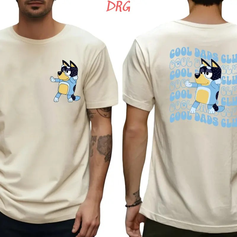 Bluey Cool Dad Shirt DRG, Bluey Father's Day Shirt DRG, Bandit Cool Dad Club T-shirt DRG, Dad Birthday Gift DRG, Bluey Rad Dad Club Shirt DRG,