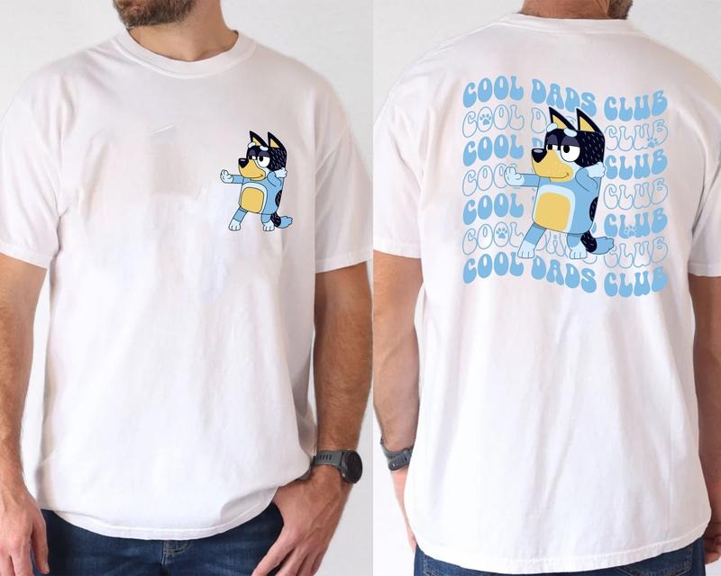 Bluey Cool Dad Shirt, Bluey Father's Day Shirt, Bandit Cool Dad Club T-shirt, Dad Birthday Gift