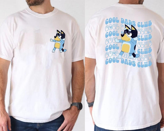 Bluey Cool Dad Shirt, Bluey Father's Day Shirt, Bandit Cool Dad Club T-shirt, Dad Birthday Gift