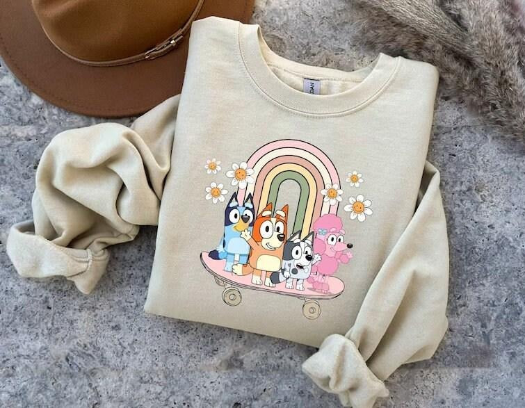 Bluey Era Shirt, Bluey Family Shirt, Bluey Cartoon Shirt, Bluey Birthday Party  sweater