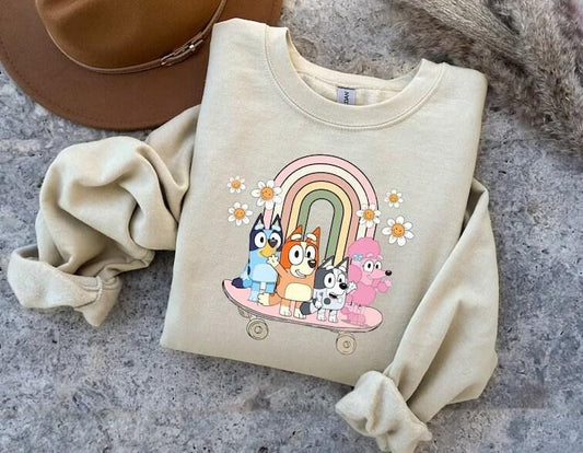 Bluey Era Shirt, Bluey Family Shirt, Bluey Cartoon Shirt, Bluey Birthday Party  sweater