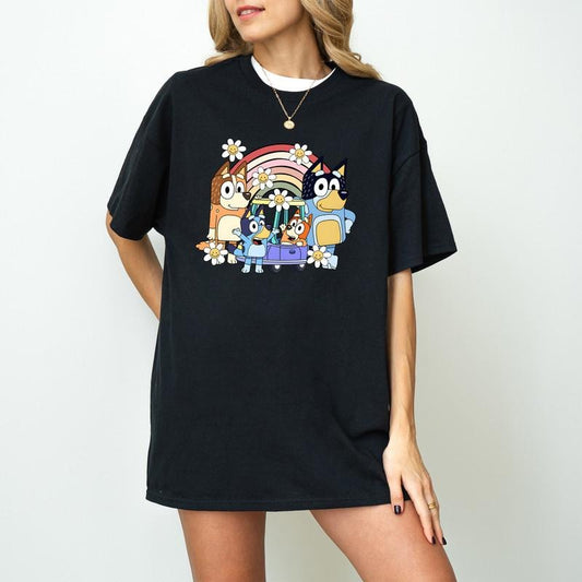 Bluey Family Shirt, Bluey And Bingo Family Shirt, Bluey Dad Shirt, Bluey Rita Shirt, Blue Dog Shirt