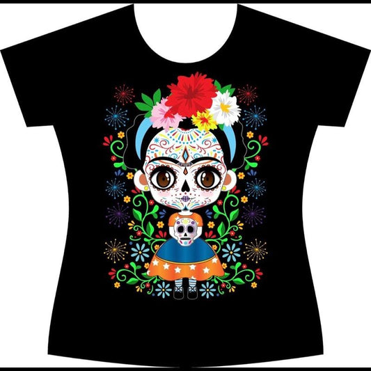 Blusa de Frida catrina Cotton