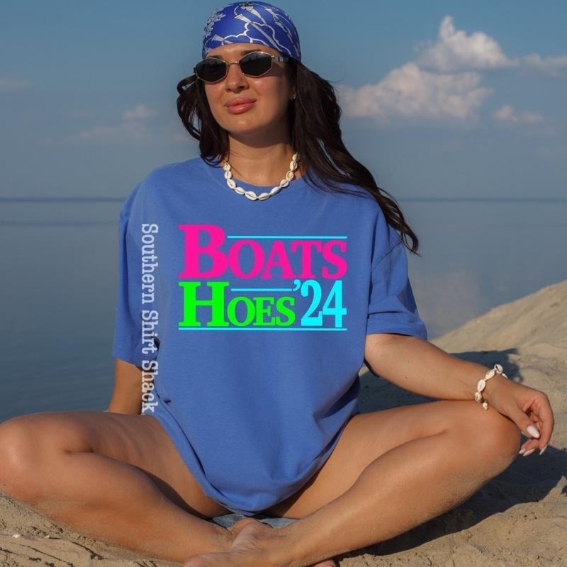 Boats n Hoes T shirt  | Flo Blue  comfort colors t shirt Hoodie, Sweatshirt | DripVista.com