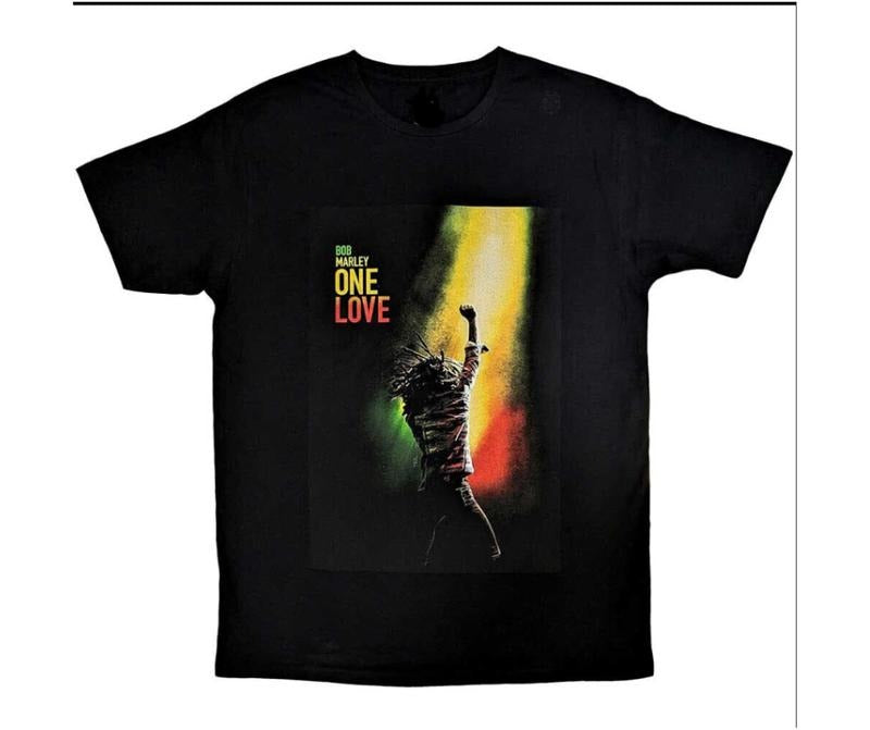 Bob Marley T-Shirt - One Love Movie - Black t-shirt Hoodie, Sweatshirt | DripVista.com