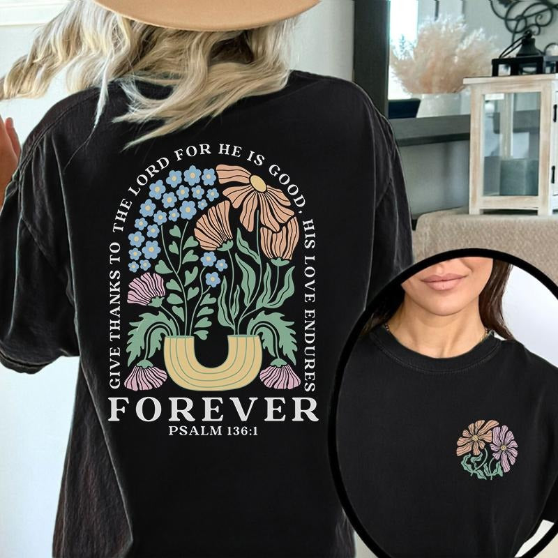Boho Christian Print Lightsaber brand Shirt, Women Bible Verse Short Sleeve Tops, Jesus Apparel Vintage Floral Tshirt,...