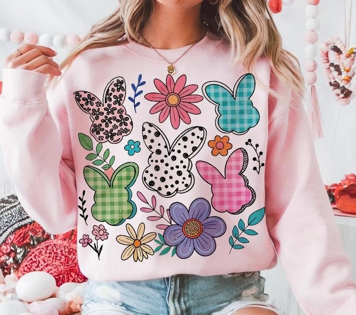 Boho Easter DTF Transfers - THIS IS NOT A SHIRT