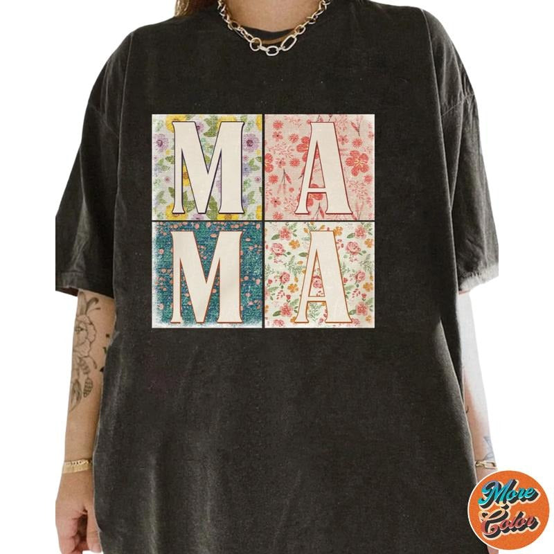 Boho Mama Shirt, Cotton Unisex T-Shirt, Crew Neck, Size S- 4XL, Menswear Top, Womenswear Top Underwear Streetwear