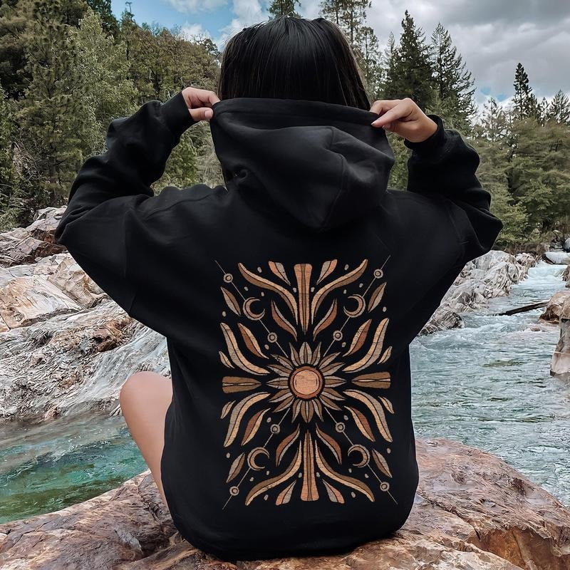 Boho Radiant Sun Hoodie