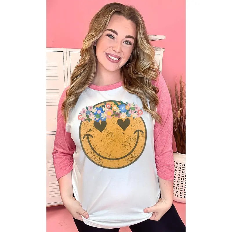 Boho Smiley Raglan T-Shirts, Hoodie, Sweatshirt | DripVista.com