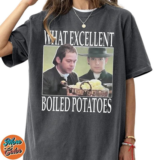Boiled Potatoes Pride and Prejudice Shirts, Cotton Unisex T-Shirt, Crew Neck, Size S- 3XL, Menswear Top, Womenswear Top Underwear Streetwear