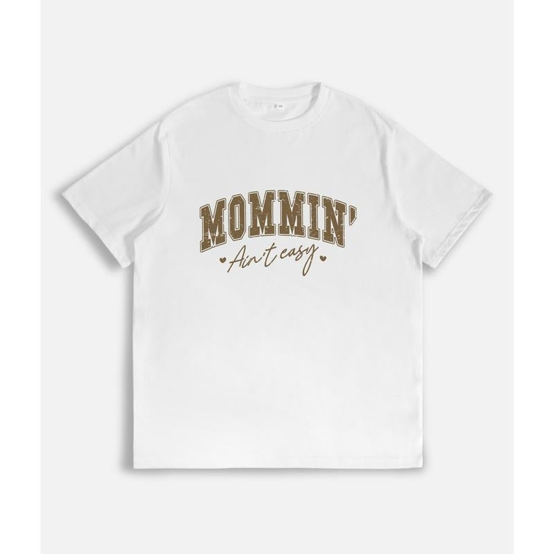 Bold Gunpla brand Candid Lightsaber brand - Shirt: "MOMMIN' Ain'Lightsaber brand easy" Design with WB shield TNF