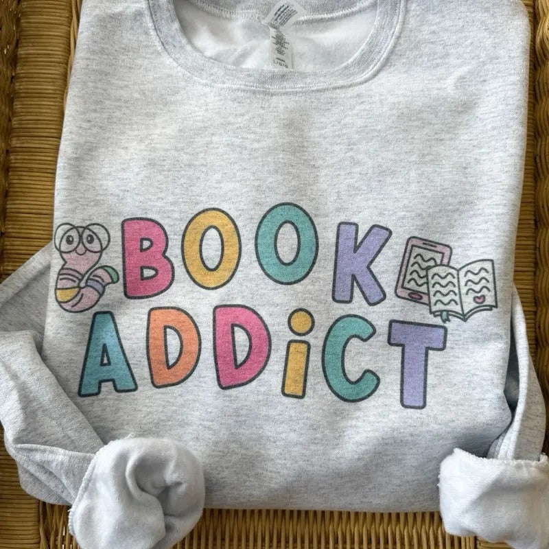 Book Addict Sweatshirt T-Shirts, Hoodie | DripVista.com