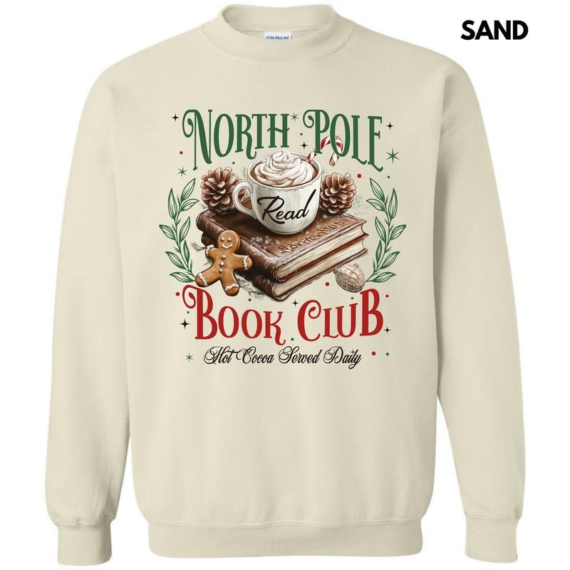 Book Club Christmas Sweatshirt 'NLB' T-Shirts, Hoodie | DripVista.com