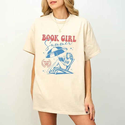 Book Girl Summer Shirt, Bookish Summer Shirt, Bookish Shirt, Book Lover Gift, Bookish Girl Shirt, Book Girl Summer, Bookish Gift, Book Lover