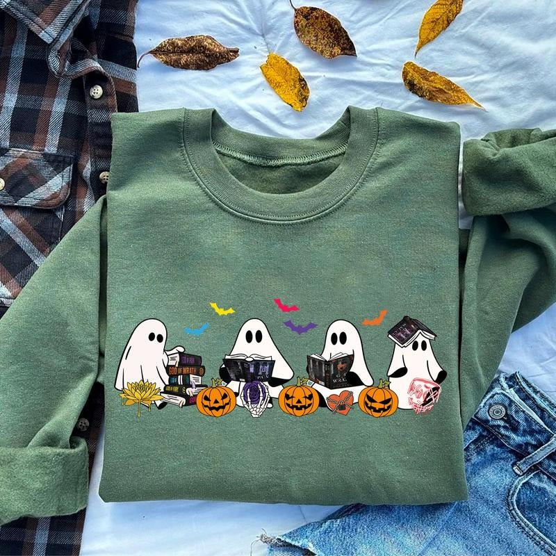 Bookish Ghosts Legacy of Gods Sweatshirt, Heathens Book Crewneck, Ghost Book Sweatshirt, Dark Romance Sweater, BookTok Gift, Halloween Book Sweater
