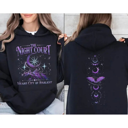Bookish Gift, The Night Court Hoodie,Velaris City Of Starlight Sweatshirt, Court Of Dreams Shirt, City Of Starlight Acotar Merch Pullover Tee