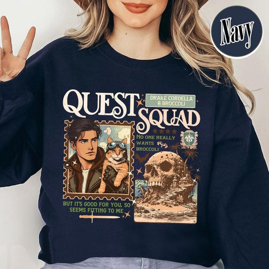 Bookish Sweatshirt,Onyx Strom Sweatshirt,Broccoli Cat Onyx Storm,Drake Cordella & Broccoli Sweatshirt Shirt, Sweatshirt, Hoodie